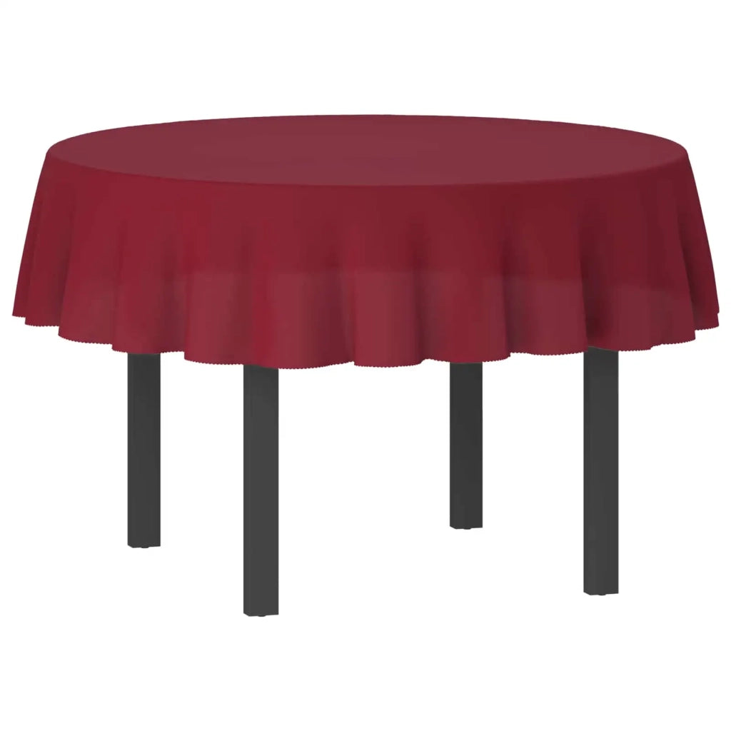 Tovaglia da Tavolo Rotondo Rosso Vino Ø 180 cm 42040029