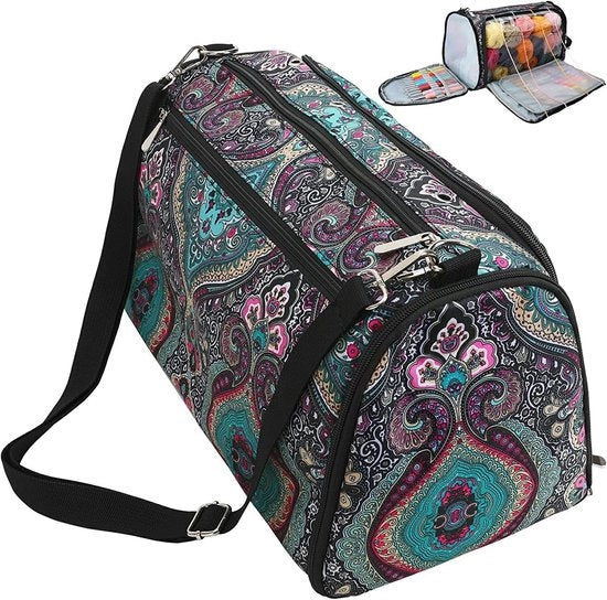 Tas di stoccaggio per lana e accessori - pratica e versatile - blu scuro