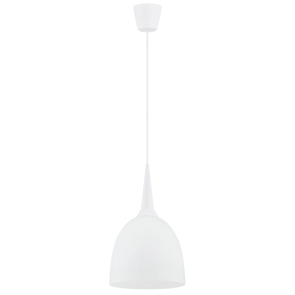 Lampada a sospensione bianca cupola E27 15W UNI Alfa