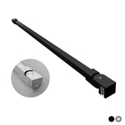 BRACCIO PER WALK IN QUADRO 2 TESTE SNODABILI- cm 120 Nero- DHIMP- pezzi 1