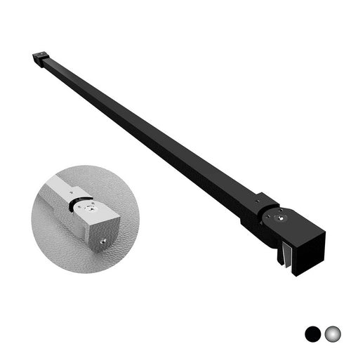 BRACCIO PER WALK IN QUADRO 2 TESTE SNODABILI- cm 120 Nero- DHIMP- pezzi 1