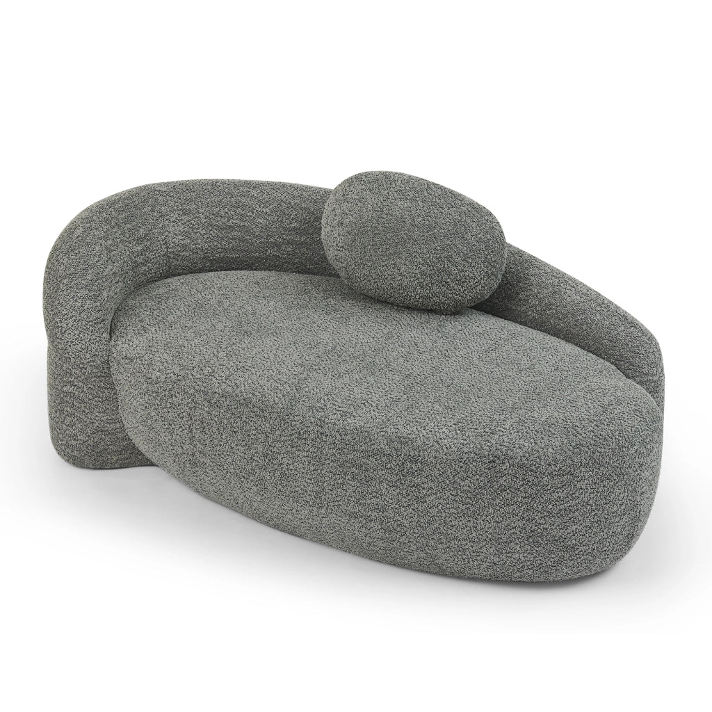 Divano Sofa Morbido Teddy ¨C MINIMAL ¨C Grigio, Cuscini Imbottiti
