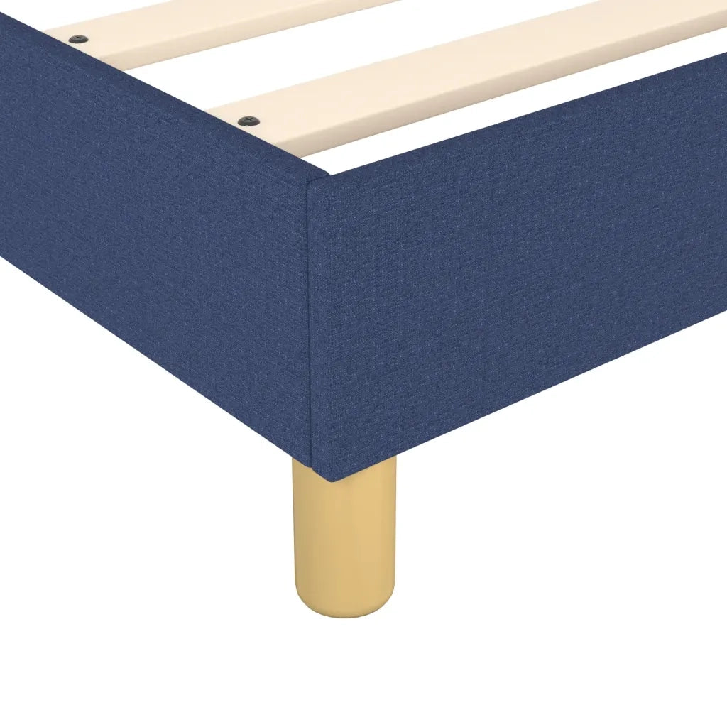 Struttura Letto a Rete a Molle Blu 140x190 cm in Tessuto 3120612