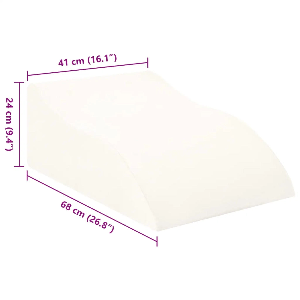 Cuscino per Gambe Bianco 68 x 41 x 24 cm Schiuma PU 42020184