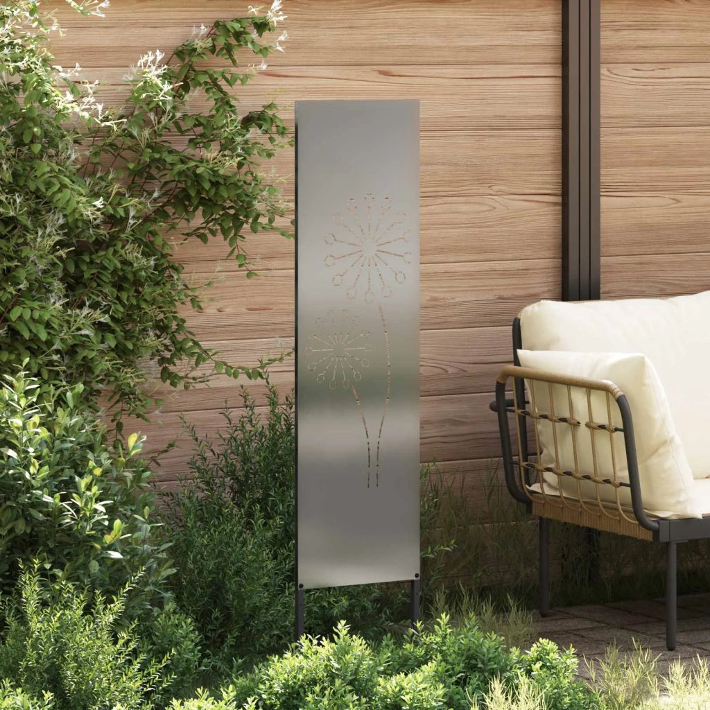 Schermo per privacy in giardino Traforo Argento 32 x 140 cm 876236