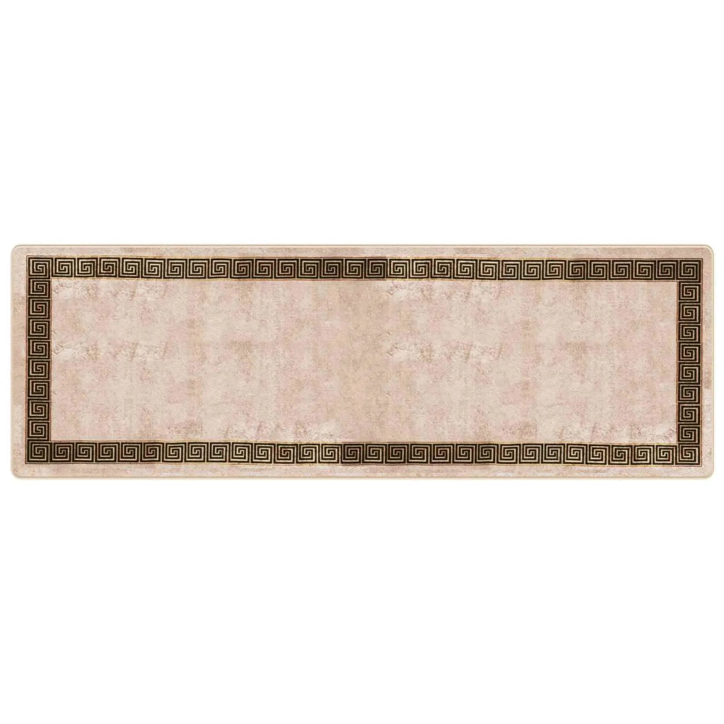Runner Tappeto MARSA Nero 100 x 300 cm Poliestere e PVC 42023340