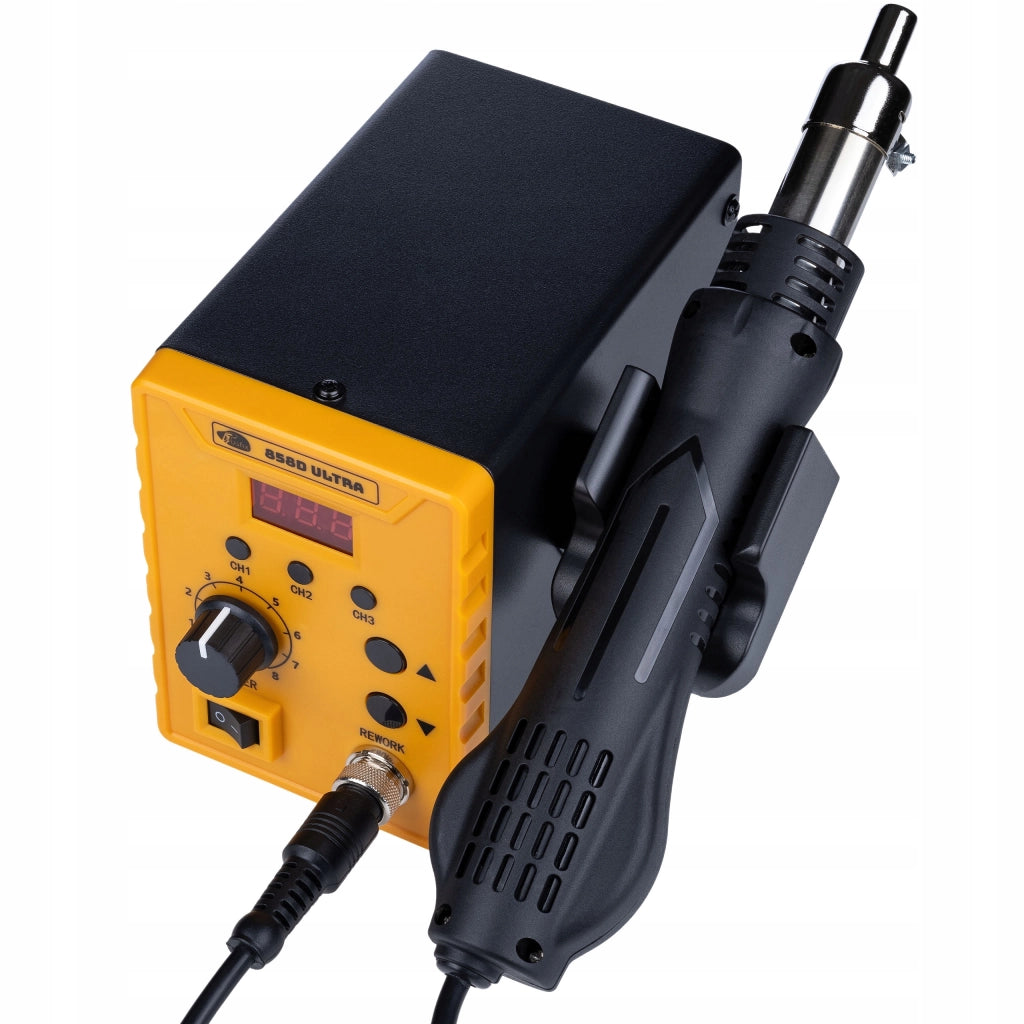 Stazione Saldante Hot Air 700W Rosfix 858D Ultra – Regolazione Temperatura 100-500°C | 3 Memorie