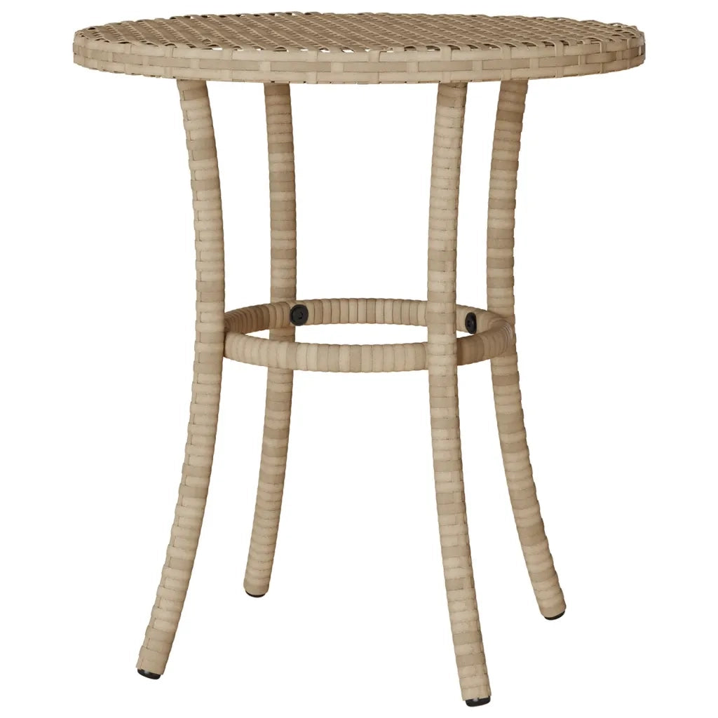 Set da Bistrò 3 pz con Cuscini Beige in Polyrattan 365180
