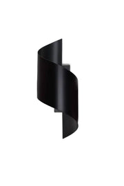 Applique Emibig Spiner nera in metallo 1xG9 8W 30x14cm