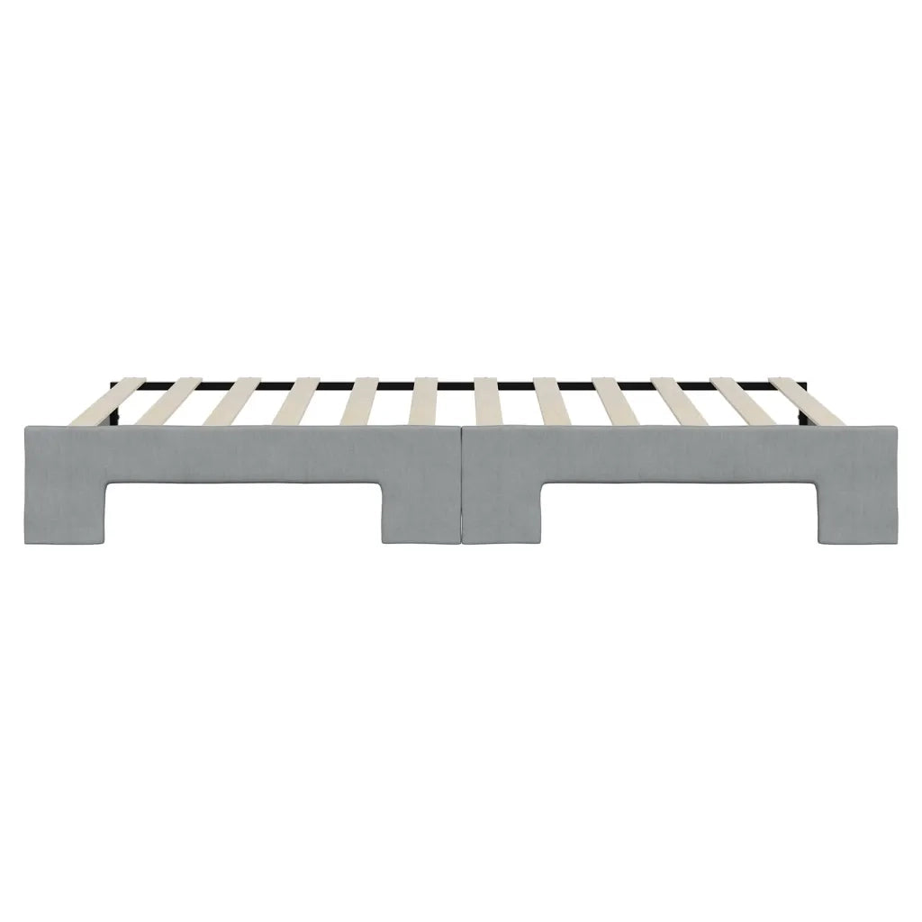 Divano letto | Sof¨¤ letto | Letto singolo Estraibile Grigio Chiaro 100x200 Tessuto