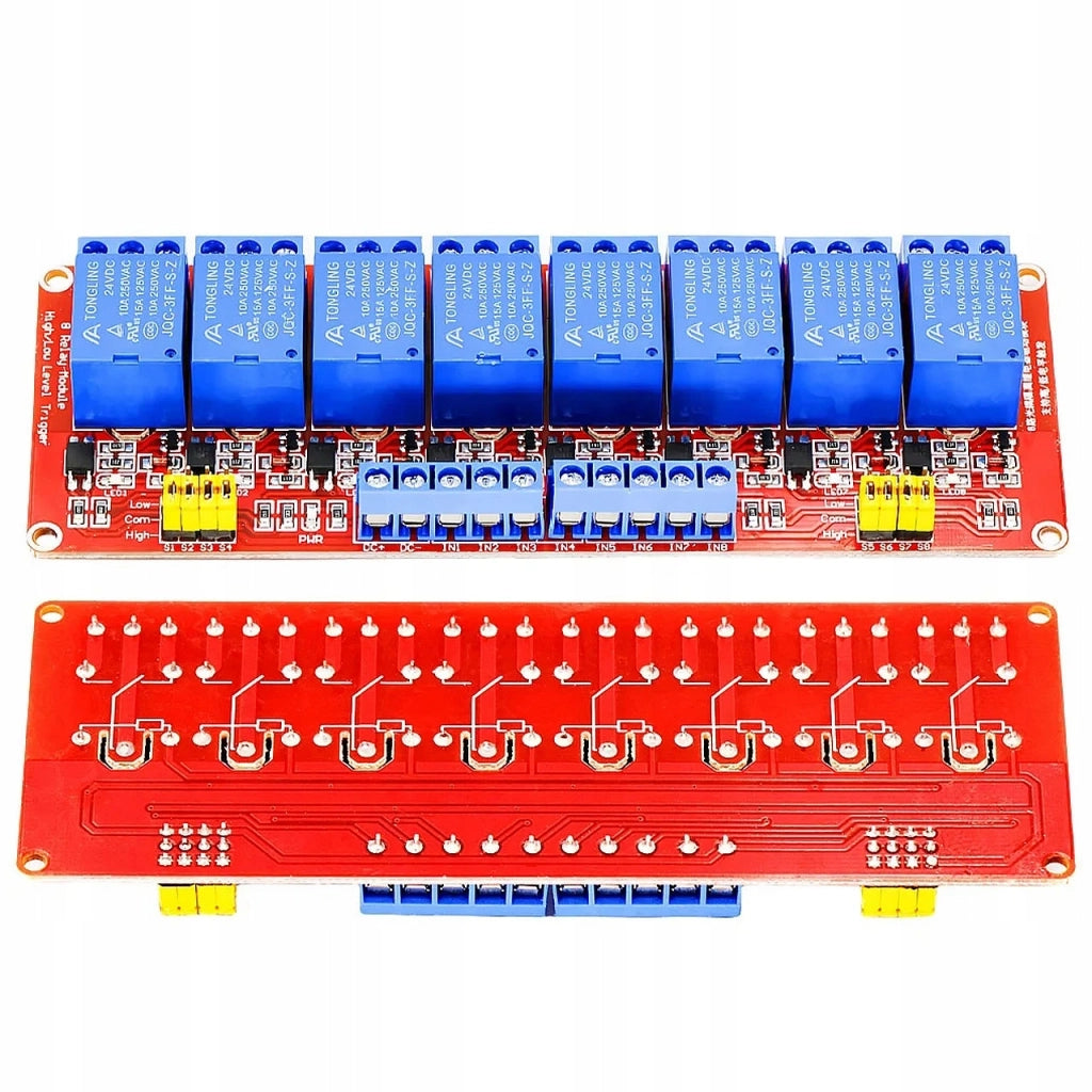 Modulo Relè 8 Canali 5V H/L 10A per Arduino – Alta Qualità