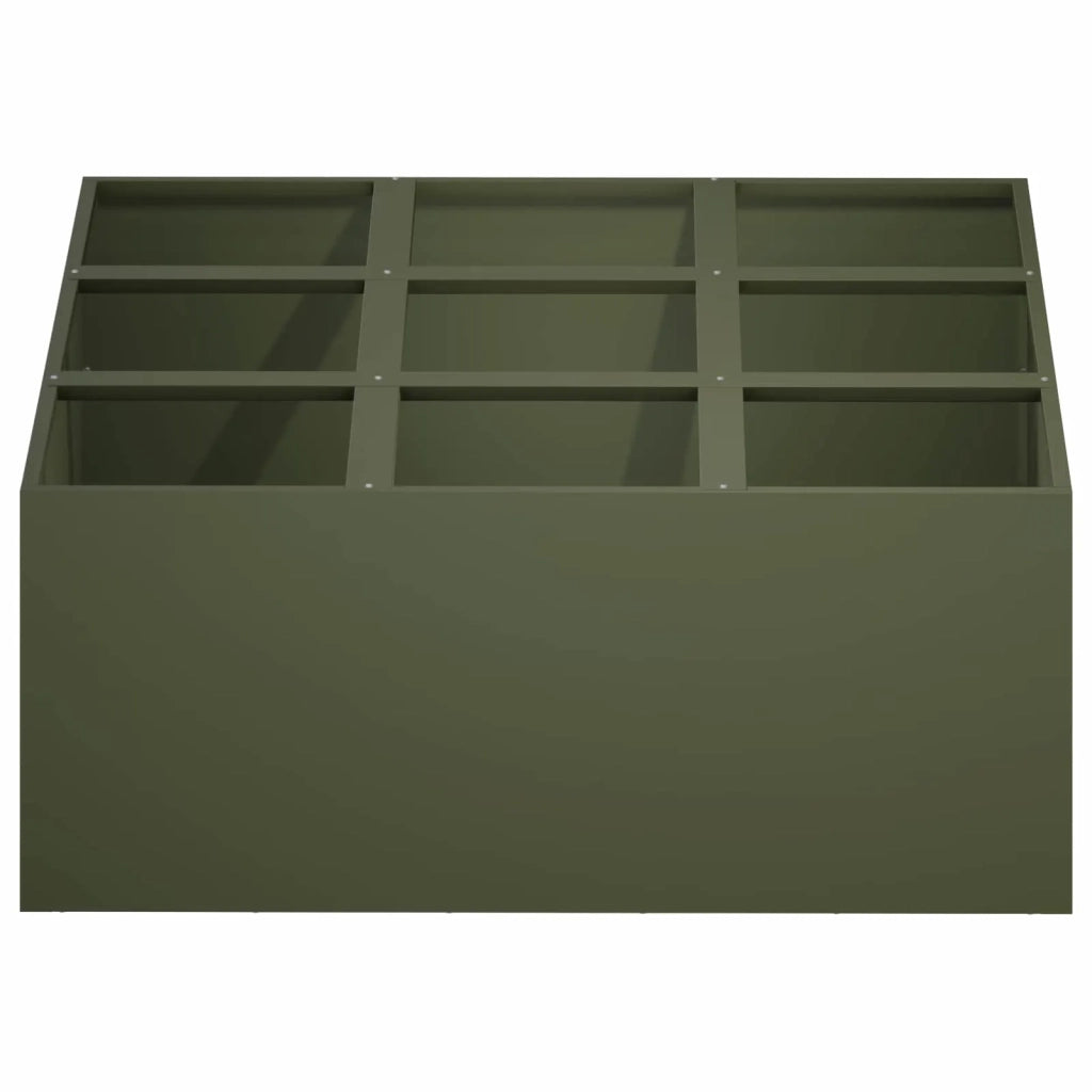 Vaso da giardino Verde Oliva 100 x 100 x 20 cm 8005739