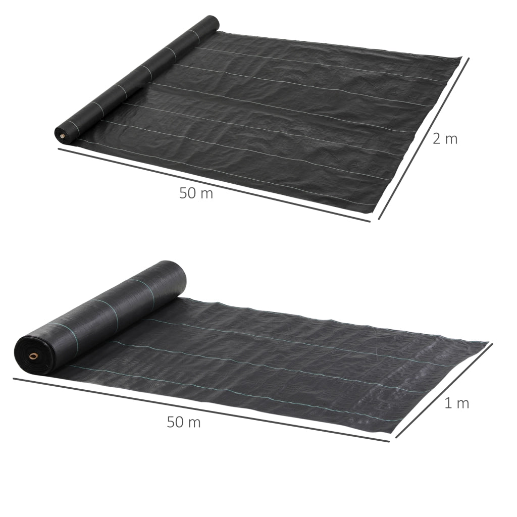 Tessuto Non Tessuto Giardino ¨C Minimal ¨C 2x25 m 60 g/m2 Nero