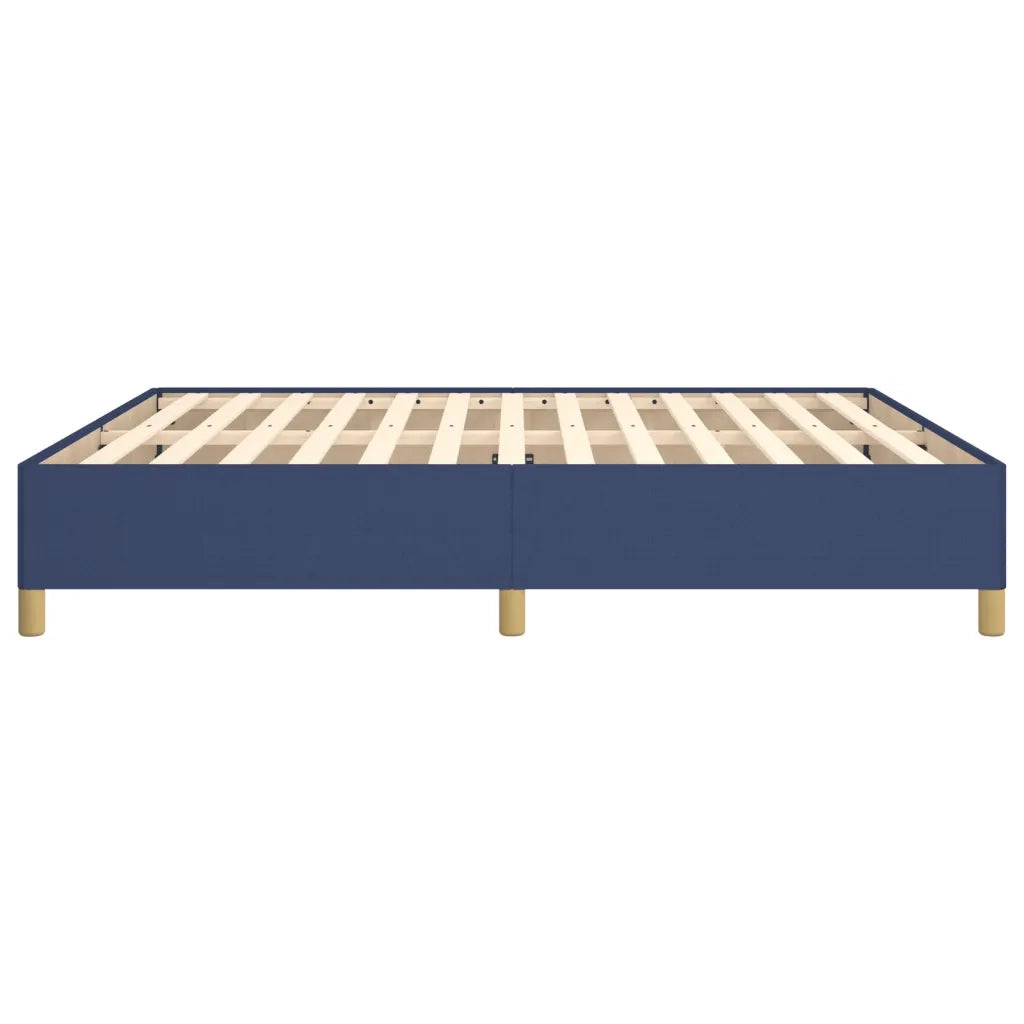 Struttura Letto a Rete a Molle Blu 160x200 cm in Tessuto 3120975