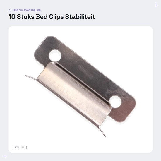 Clip per letto 10 pezzi - Acciaio inossidabile - 7mm Spessore piattaforma del letto - Clip per stampante 3D - Fissaggio solido - Alta durata