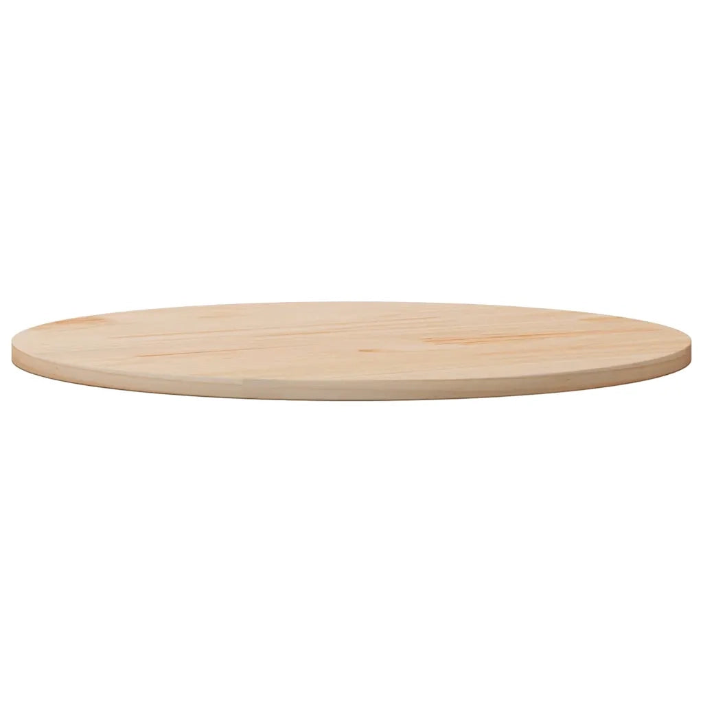 Piano Tavolo Ø90x2,5 cm in Legno Massello di Pino 813650