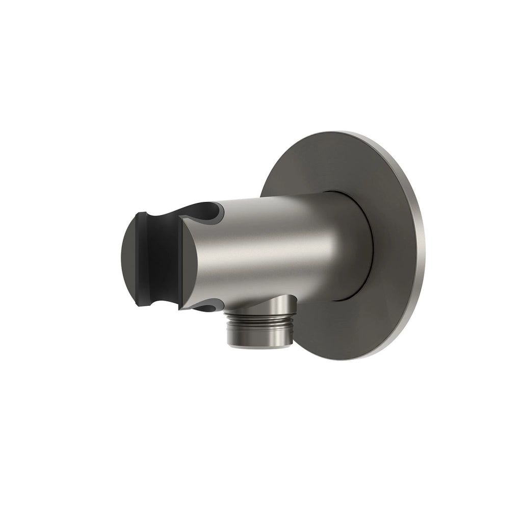 SINEd Supporto muro doccino in acciaio inox 316L colore canna di fucile resistenza alla corrosione attacco mezzo pollice per tubo flessibile design moderno e funzionale - Modello SUPPORTO-MURO-DOCC
