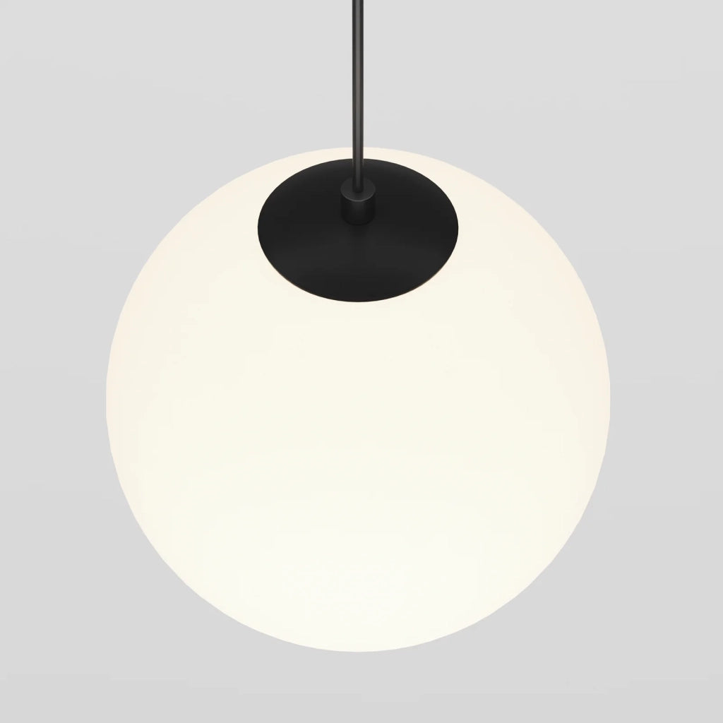 Maytoni Lampada da binario a sospensione Exility Luna 1 luce LED integrato nero vetro