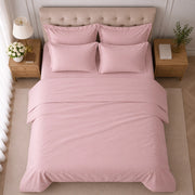 Rotihamo, set Completo Letto Singolo in Cotone, Rosa