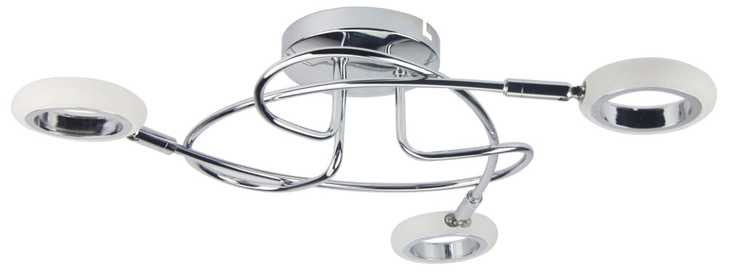 Plafoniera LED Candellux Aurelion 3 luci cromata 49cm