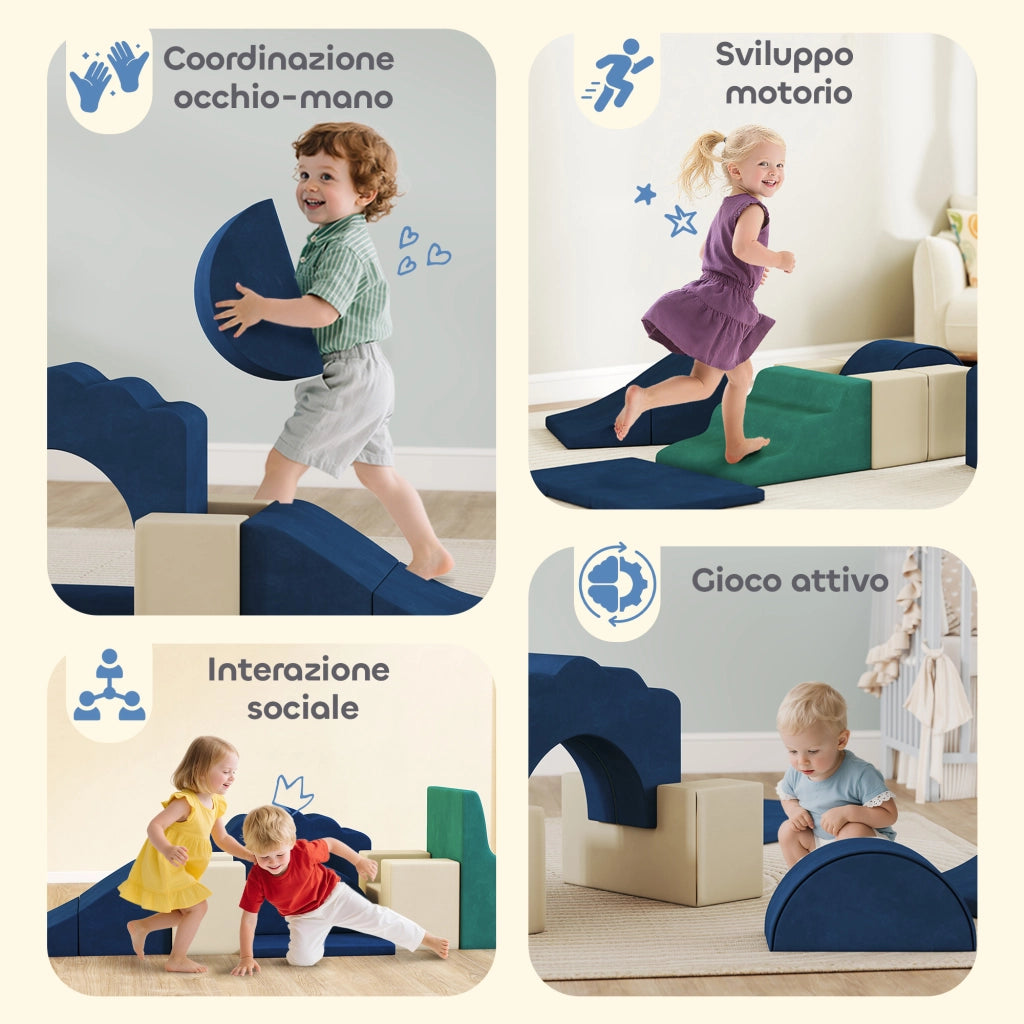 Set blocchi morbidi per bambini ¨C Minimal ¨C multicolore