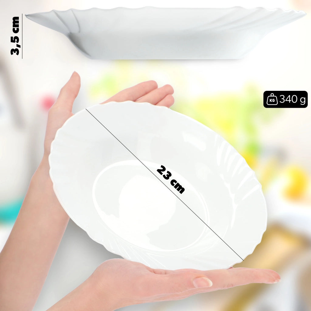 Servizio di stoviglie KADAX da 36 piatti, colore bianco