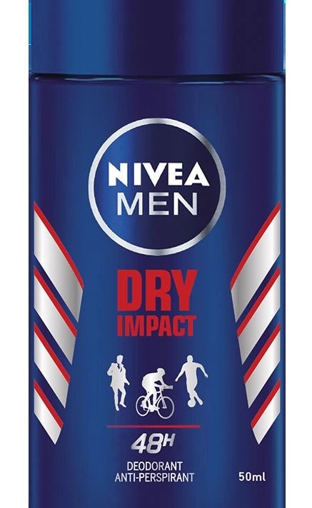 NIVEA MEN DEODORANTE ROLL-ON DRY IMPACT IN CONFEZIONE DA 50 ML