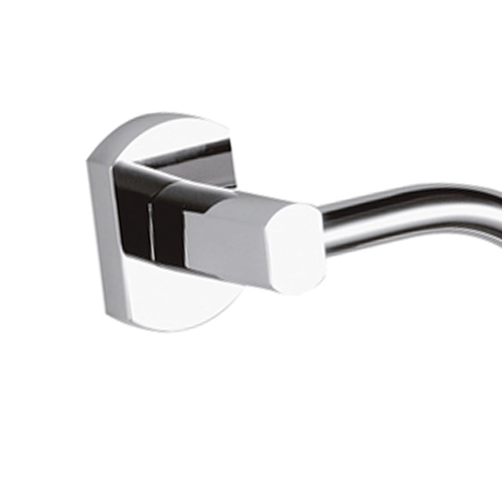 Portasalvietta ad anello con supporto cromato - serie forma