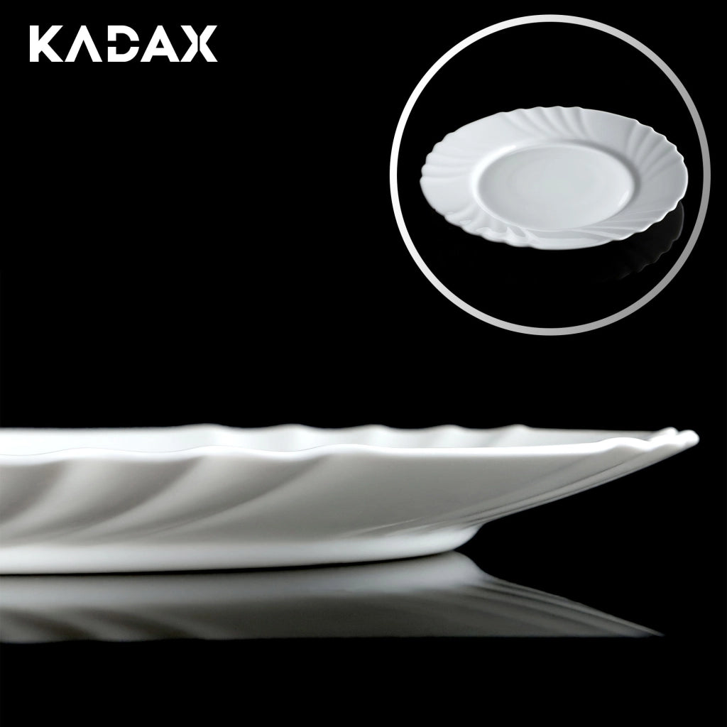 Servizio di stoviglie KADAX da 36 piatti, colore bianco