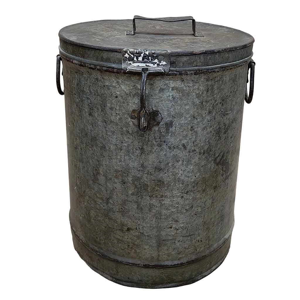 Baule in metallo artigianale 29x29x41h cm