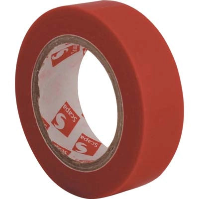 NASTRO PVC ISOLANTE SCAPA - ROSSO MM 25 ML 25- 8 pezzi