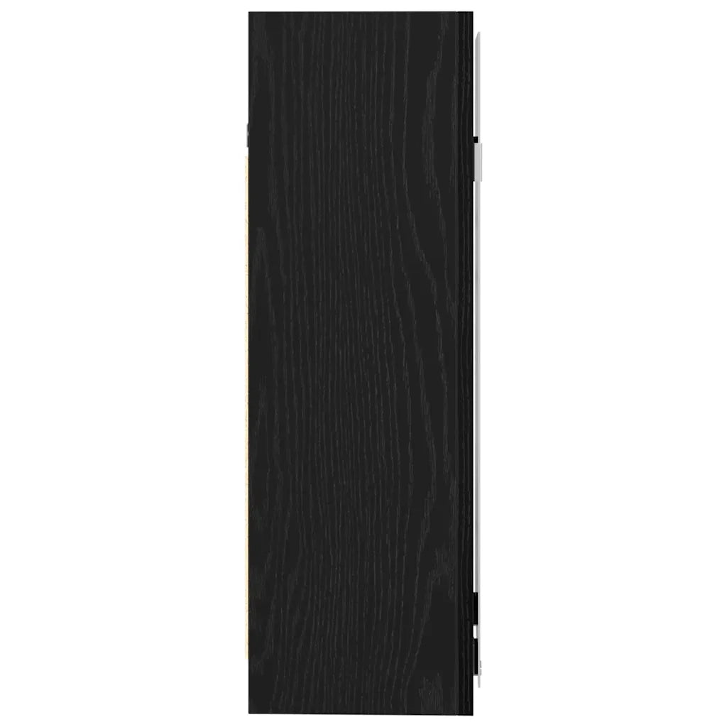 Mobiletto per specchio da bagno Rovere Nero 62,5 x 20,5 x 64 cm 862523
