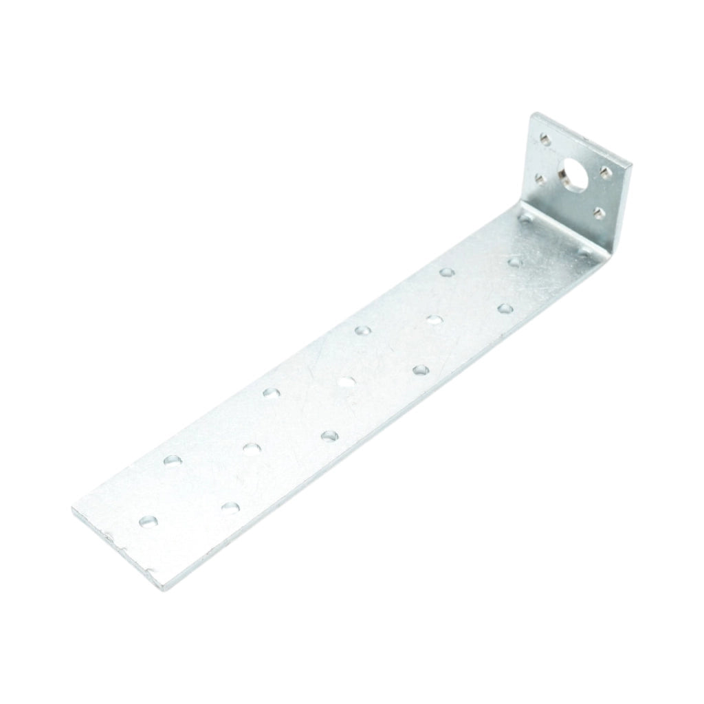 Ancoraggio tipo L 200x40x40mm, spessore 4mm, acciaio zincato
