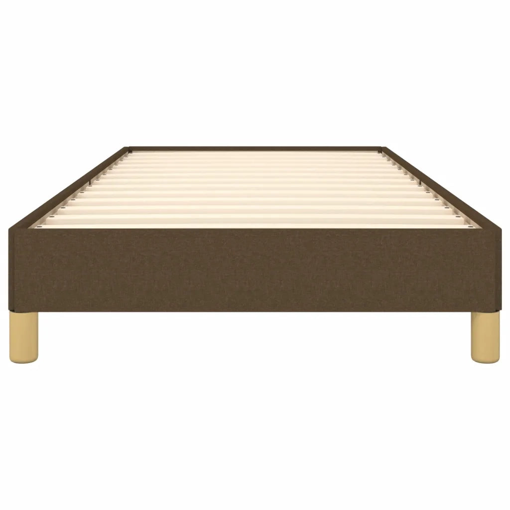 Giroletto senza Materasso Marrone Scuro 90x190 cm Tessuto 346781