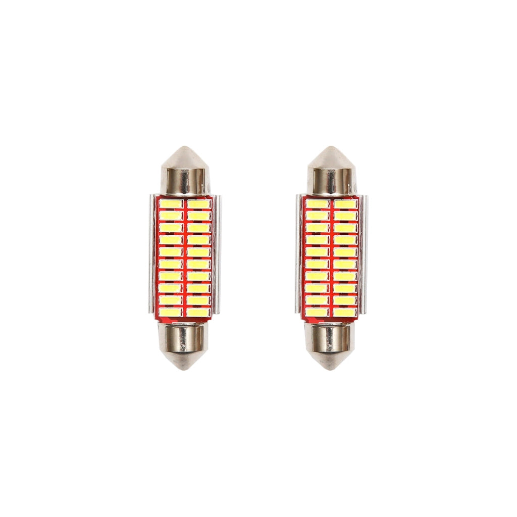 Set di 2 lampadine LED SMD SOFIT 39mm 12V 0,155A luce fredda