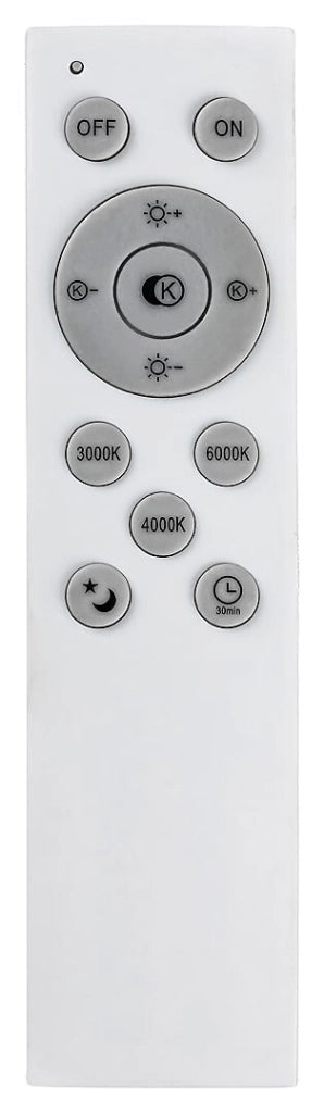 Plafoniera LED 60W 60cm nera opaca con telecomando