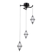 Lampada sospensione Italux Fuente nera LED15W 3 luci