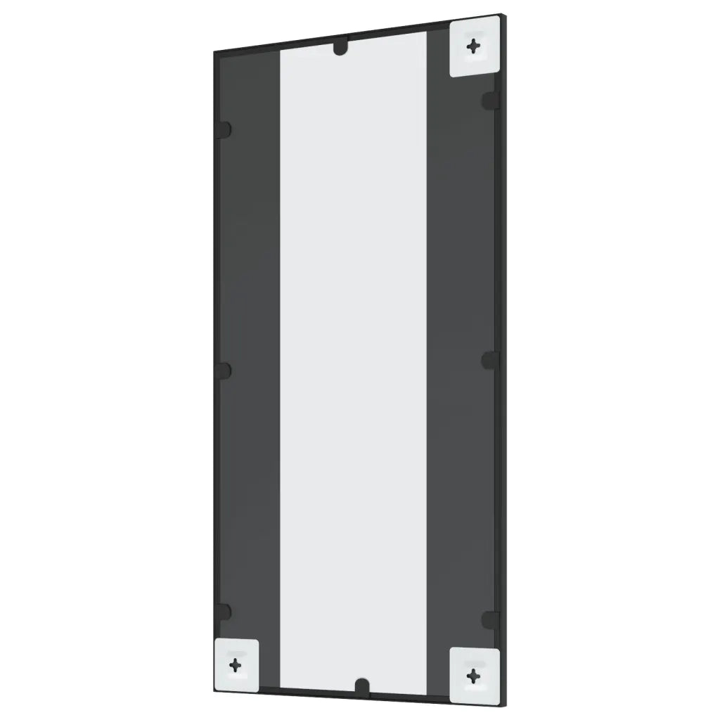 Specchio da Parete | Specchio decorativo Nero 40x80 cm Rettangolare in Ferro