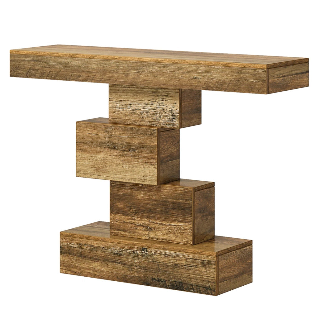 CONSOLLE da ingresso 108x30x80 cm Legno Marrone Chiaro