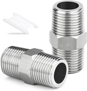 Flessibile di acciaio inossidabile Hex 3/8" BSP maschio x 3/8" BSP maschio - Set da 2 pezzi