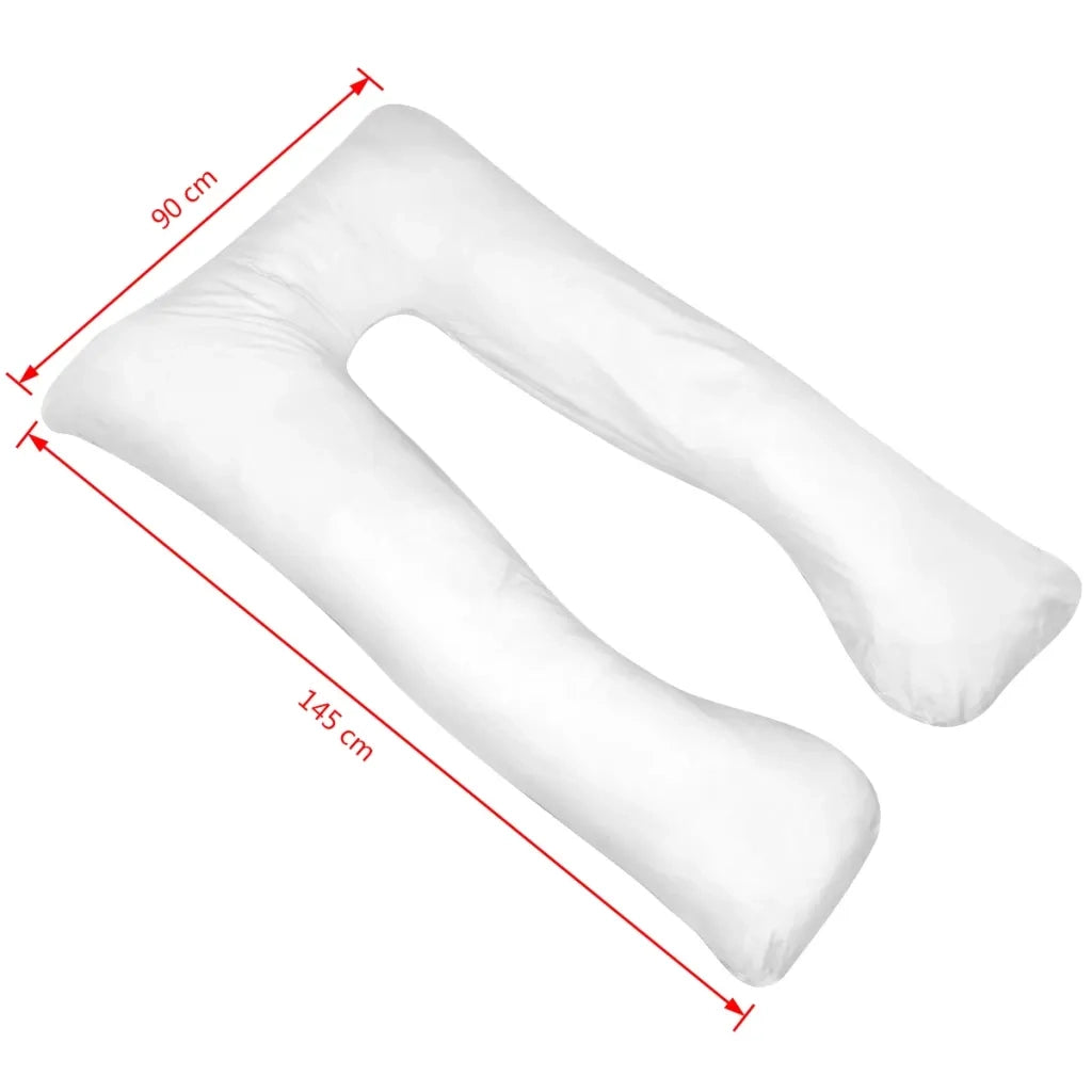 Cuscino di Gravidanza 90x145 cm Bianco 131586