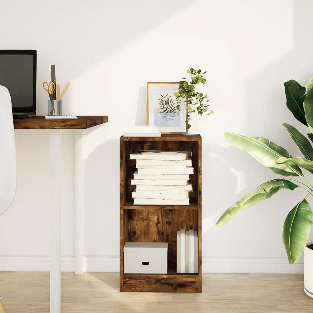Libreria Rovere Fumo 40x24x76 cm in Truciolato 857769