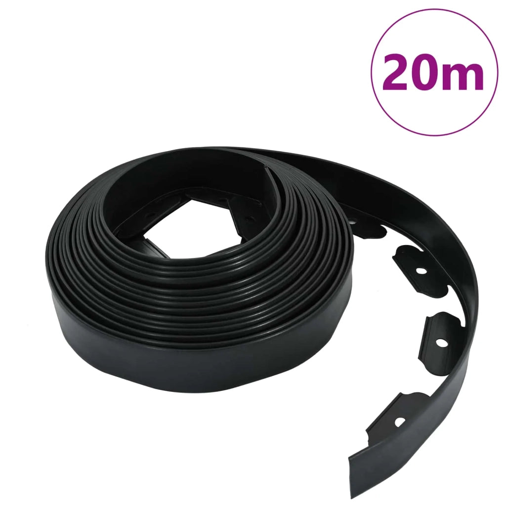 Bordure per prato Nero 2000 x 4 x 5 cm Plastica 42029835