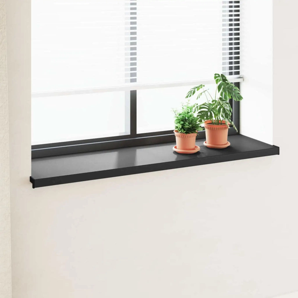 Soglia della Finestra Nero con Venature del Legno PVC CFW9964209
