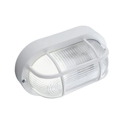 Plaf.C-Gabbia In Resina  linea echo ovale  bianco