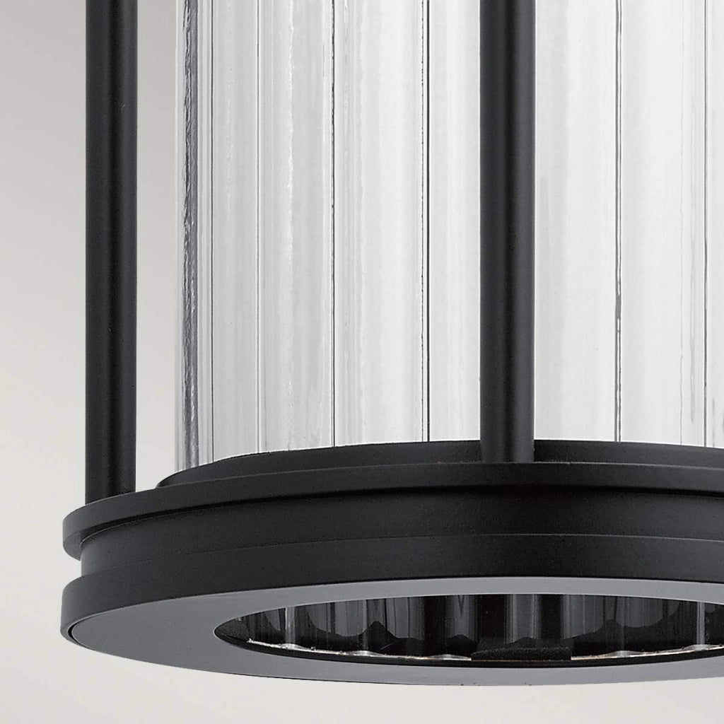 Applique da esterno nera IP44 E27 40W Barras Kichler