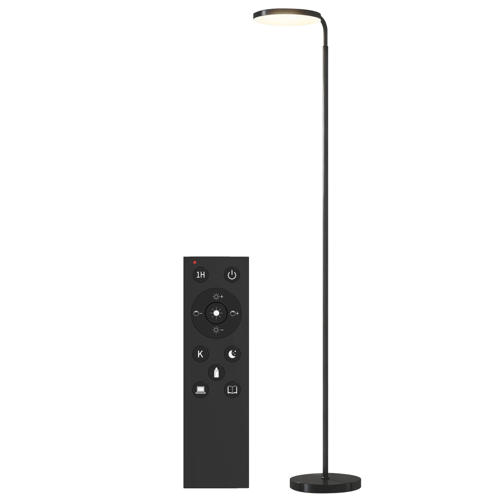 Lampada da terra LED regolabile con telecomando magnetico ¨C Minimal ¨C nero, metallo