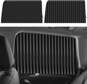 Kit di ombrelli per auto con schermo magnetico, blocca raggi UV, privato, nero - Set a 2