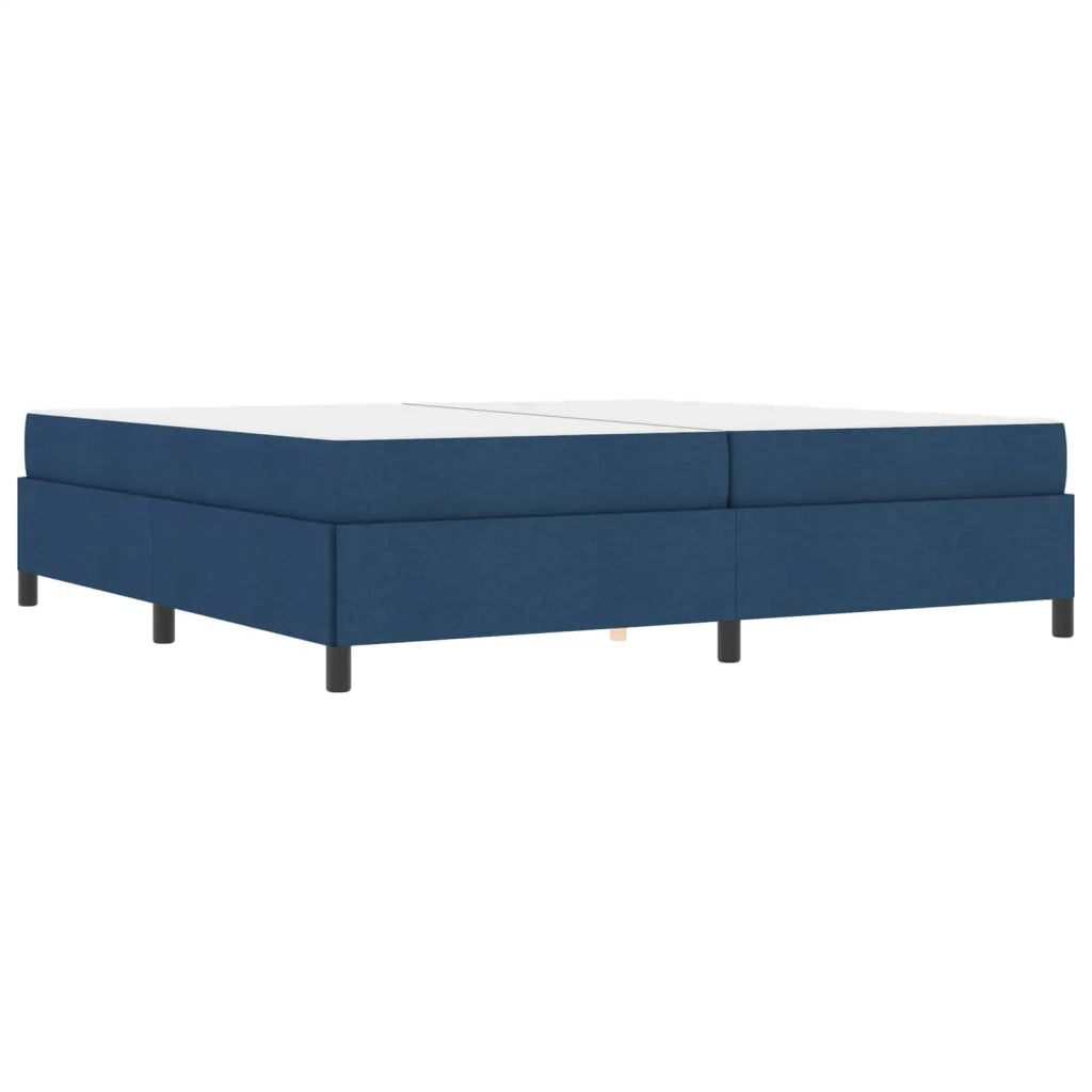 Letto a molle con materasso Blu 200 x 200 cm Tessuto 3398891