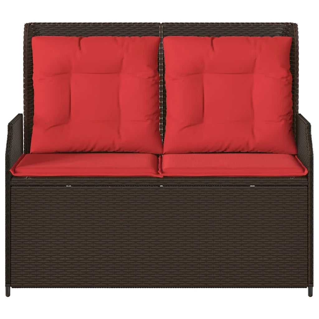 Panchina da giardino Marrone polyrattan 3394464